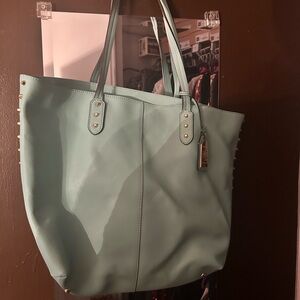 Turquoise Ralph Lauren Tote Bag